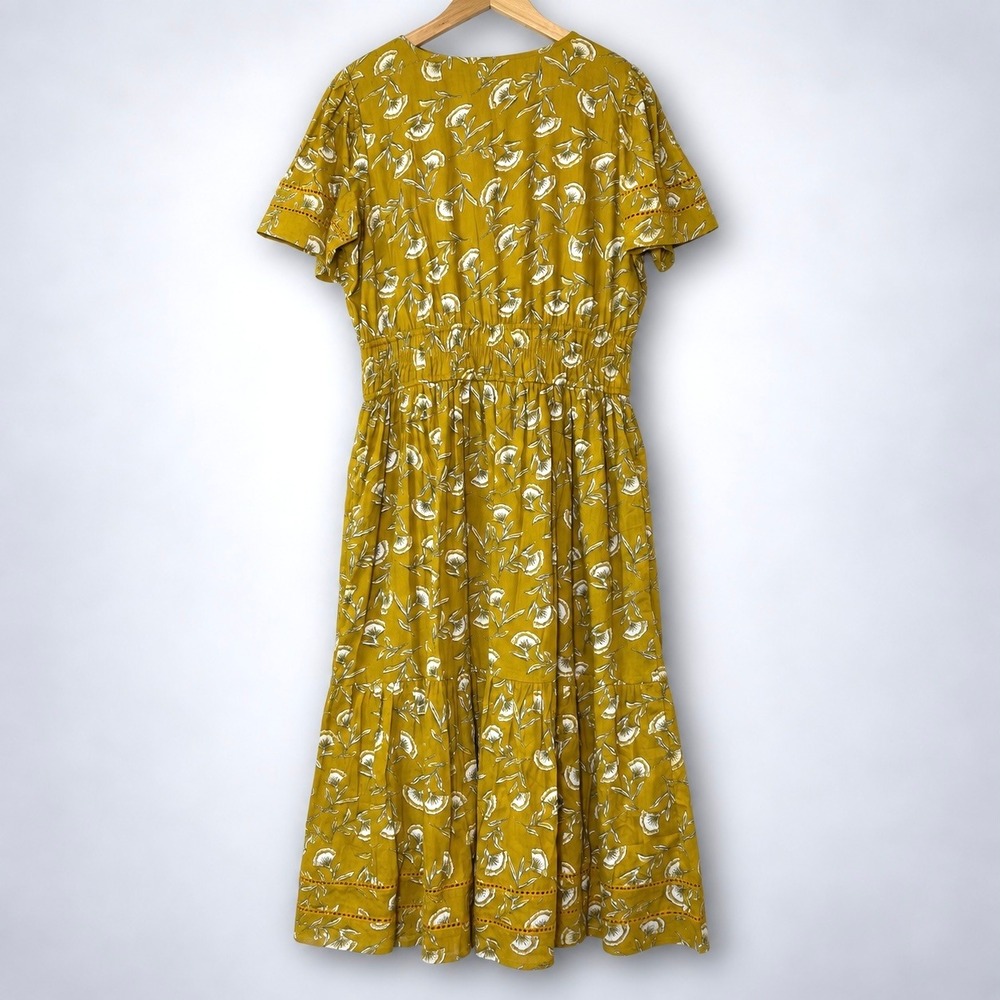 Anthropologie Meadow Rhodes 1X Maxi Dress Cottagecore Boho Chic Coquette Prairie - Picture 5 of 7